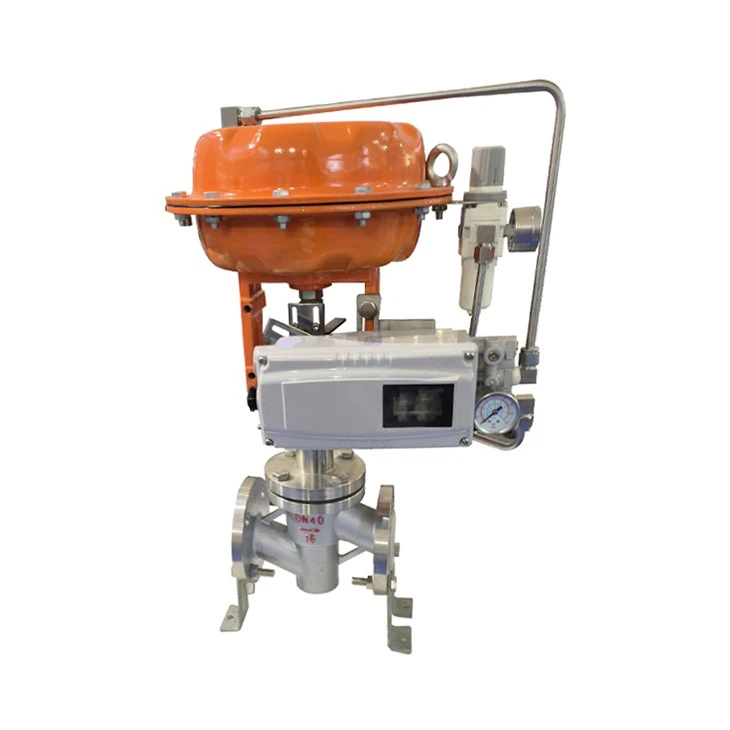 CF8 A351 Pneumatic Control Valve YT-100 Positioner