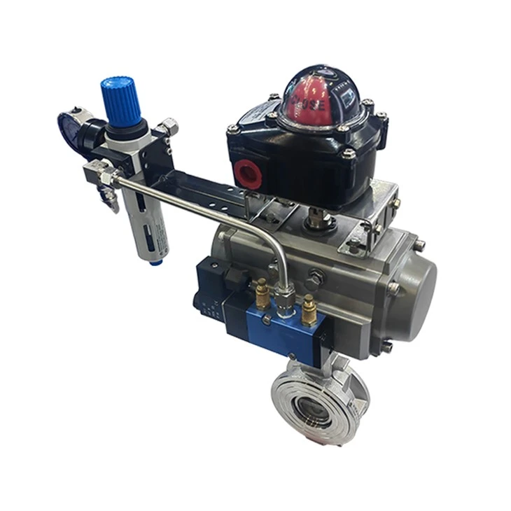 Pneumatic Wafer Soft Seal Butterfly Valve